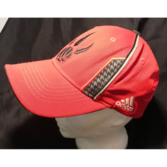 Adidas NBA Toronto Raptors Red Black Adjustable Cap With Logo Basketball - Picture 2 of 7